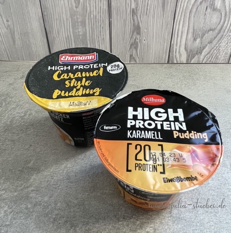Lidl: High Protein Pudding von Milbona und Ehrmann