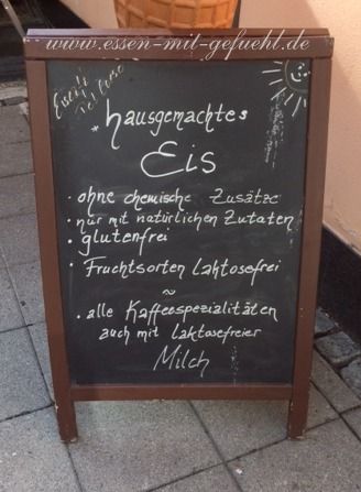 Eis essen mit Zöliakie