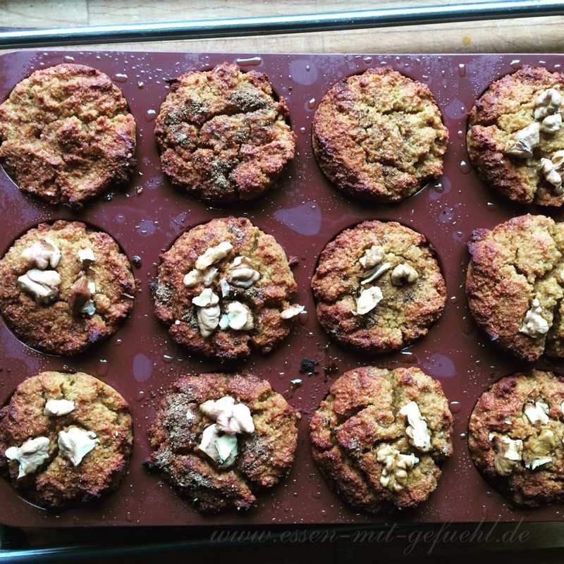 Kürbismuffins, Paleo, glutenfrei, laktosefrei