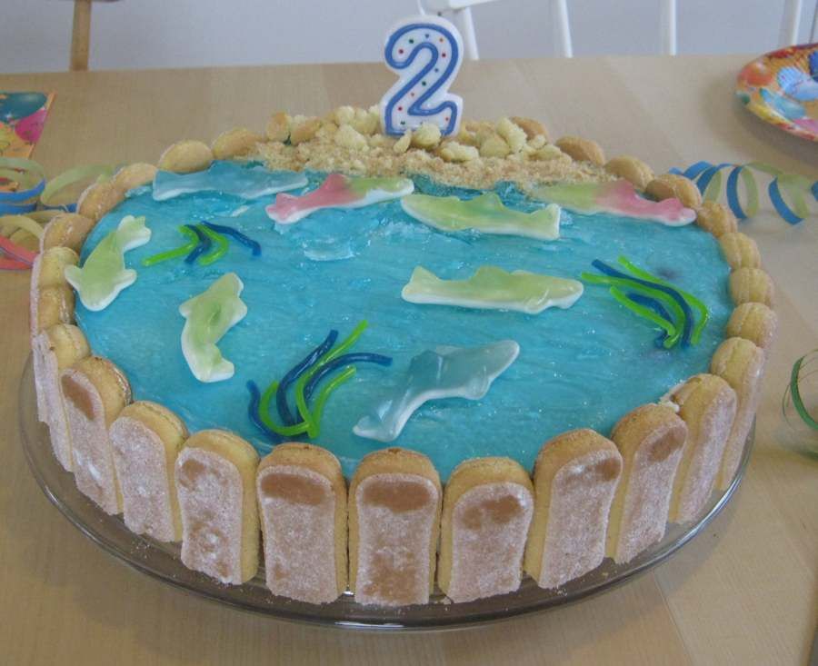 Laktosefreie Haifischtorte