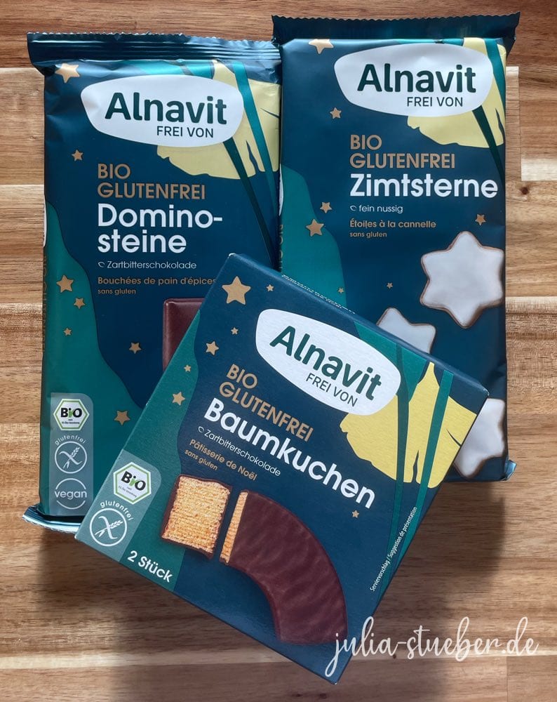 Glutenfreies, laktosefreies Weihnachtsgebäck von Alnavit