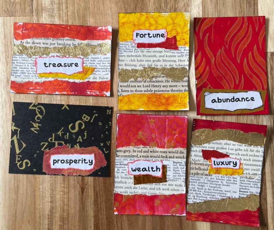 Ein paar Karten von dem Kunstkurs 