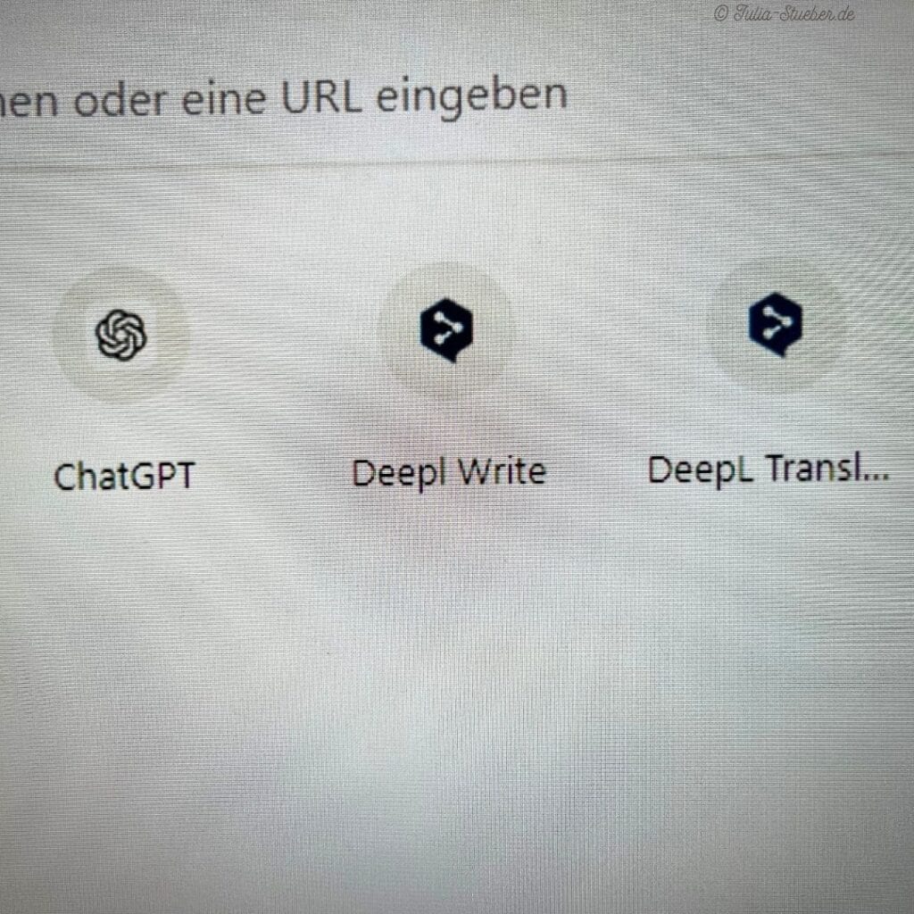 ChatGPT und Deepl für die Arbeit