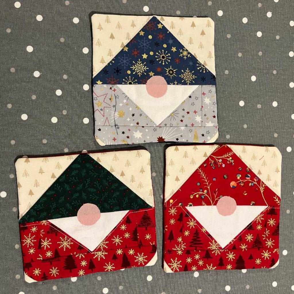 Quilt-Untersetzer in Form von Wichteln