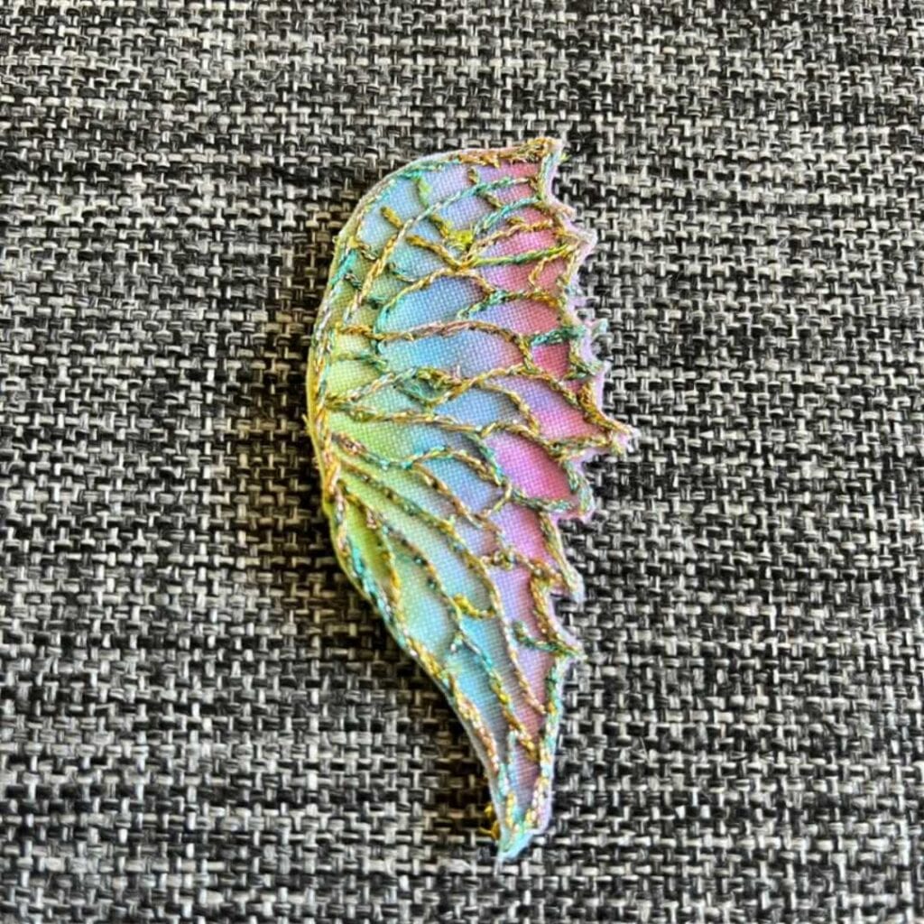 Ein Feenflügel, den ich gemacht habe und der in der Geschichte vorkommt