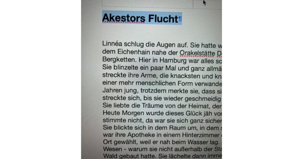 Meine Kurzgeschichte für den BOD-Wettbewerb