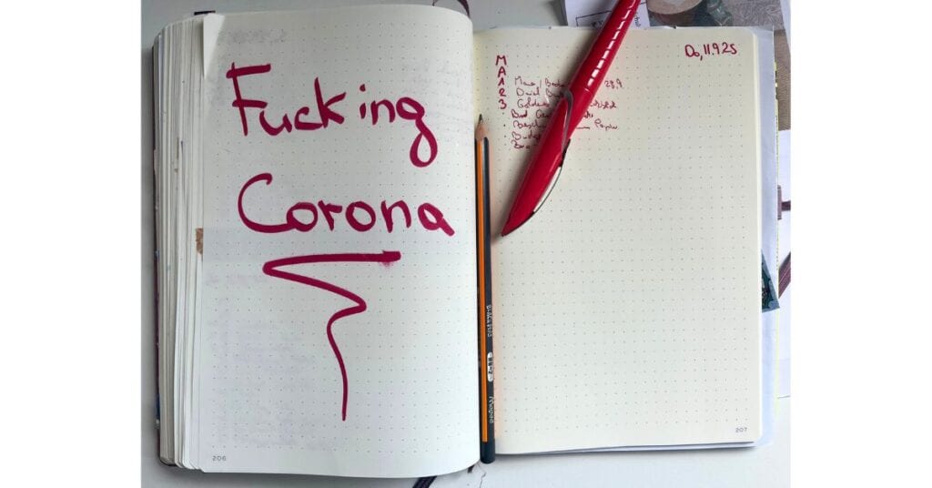 Corona Frust im Bullet Journal