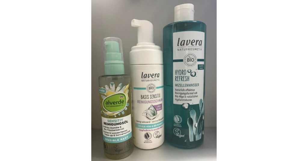 Lavera Reinigungsschaum und Mizellenwasser, Alverde Sensitiv Reinigungsöl