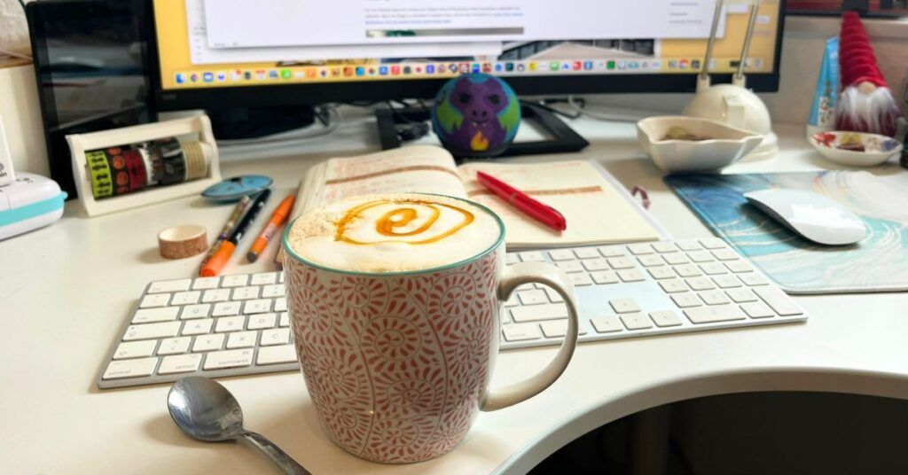 Cappuccino zum Schreiben