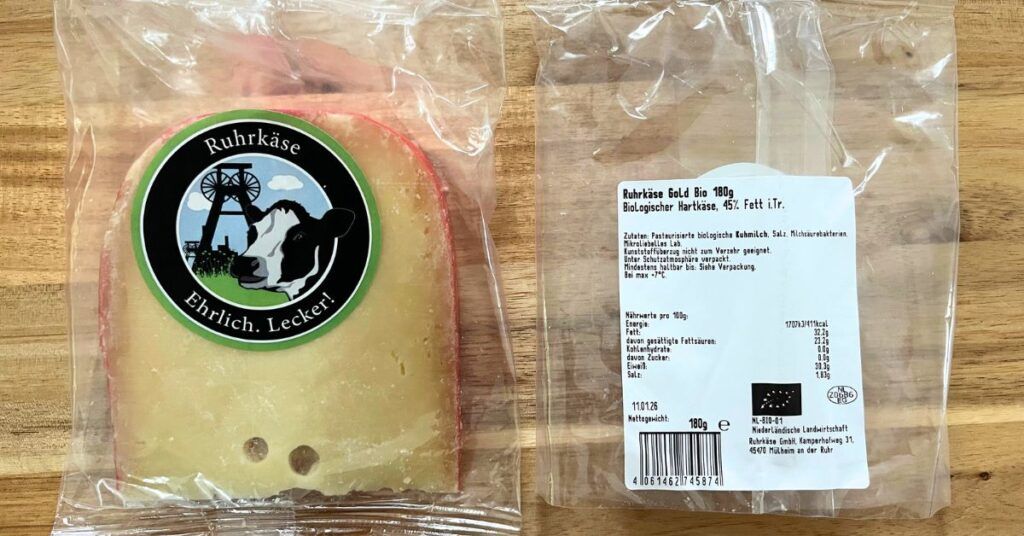 Ruhrkäse von Aldi, laktosefrei