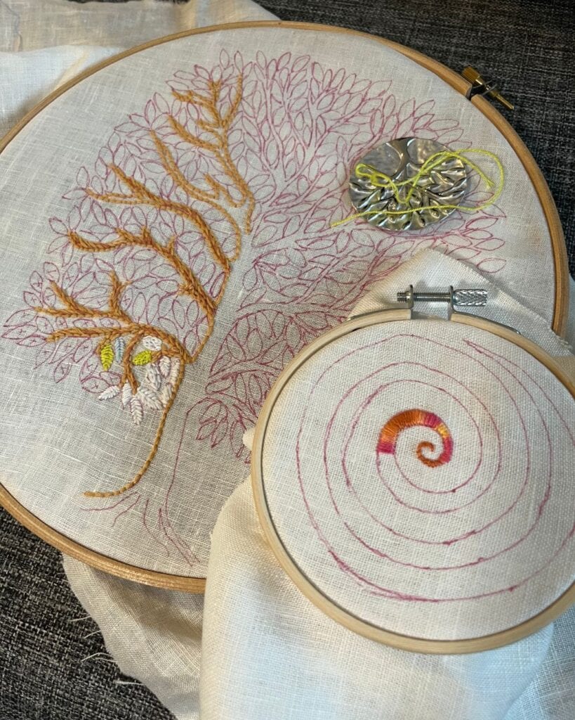 Meine aktuellen Stickprojekte