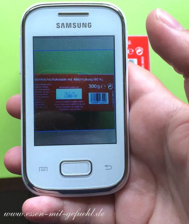 Apps, Scan, glutenfrei