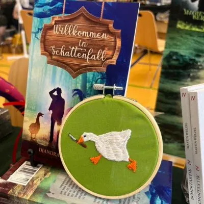 Gestickte Gans für Diandra