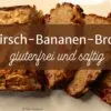Ein aufgeschnittenes Kirsch-Bananan-Brot