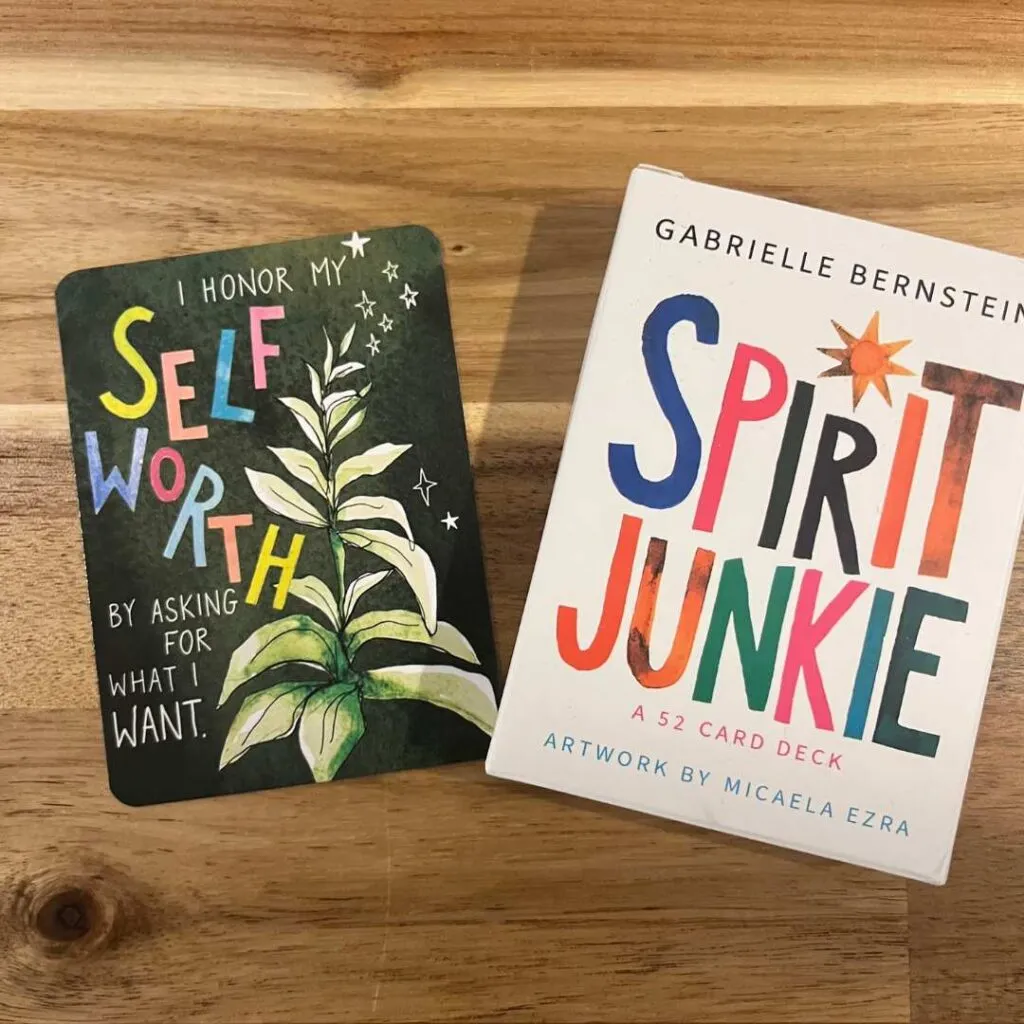Meine Tageskarte für heute: I honor my self worth by asking for what i want