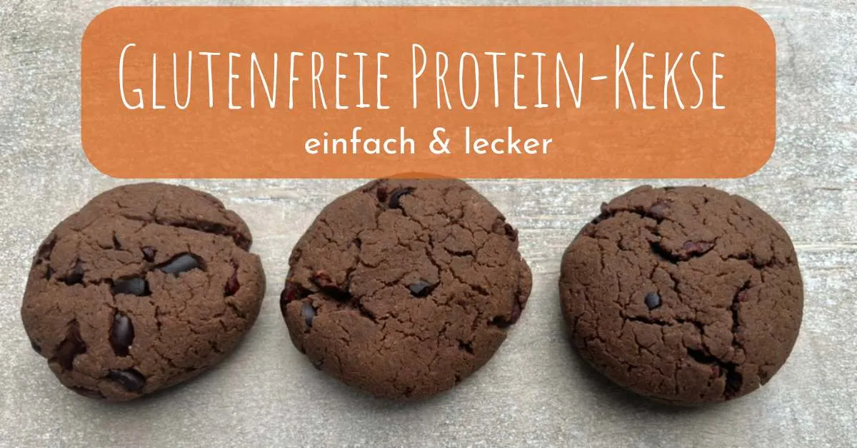 Glutenfreie Kekse mit Proteinpulver und Kakaonibs – einfach & lecker