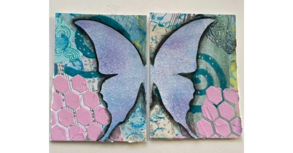 Ein Beispiel aus einem Kunstjournal. Nicht perfekt, aber es hat Spaß gemacht!