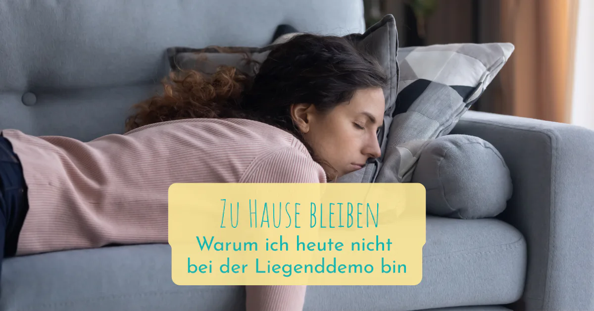 Zuhause bleiben statt Liegenddemo